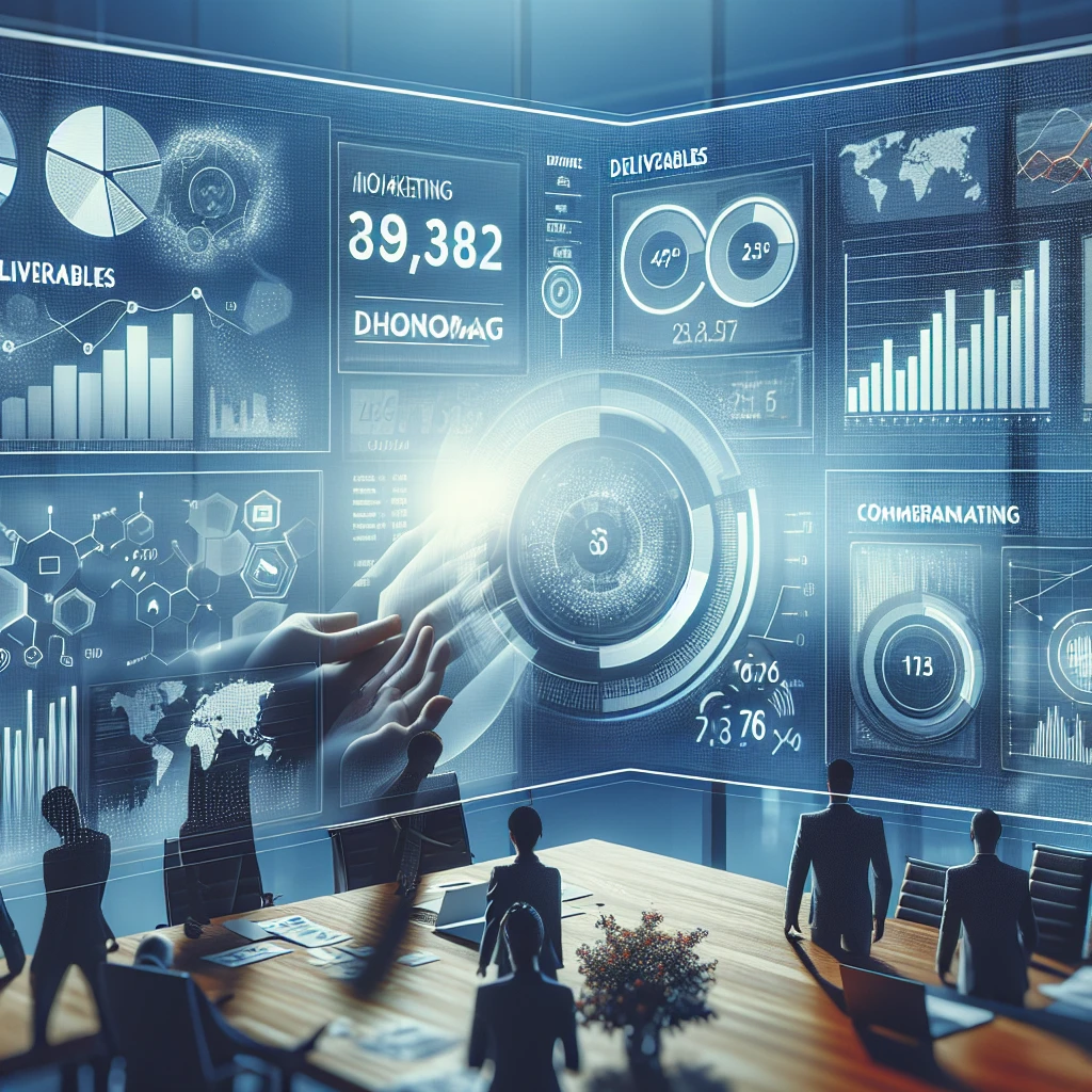 Deliverables and KPI dashboard overview